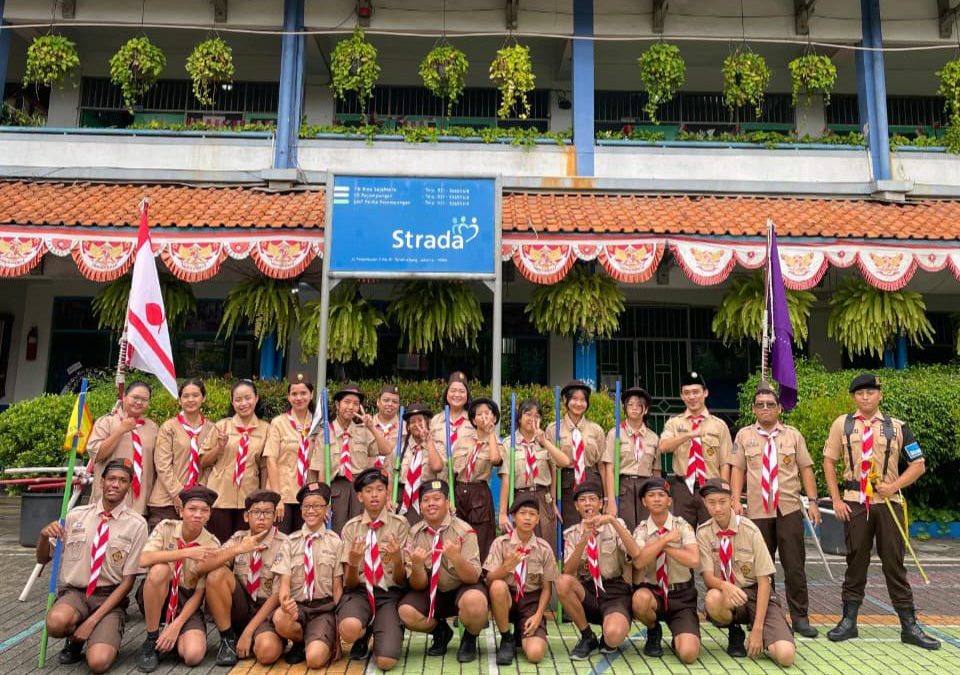 Upacara Hari Pramuka SMP Strada Pelita Pejompongan