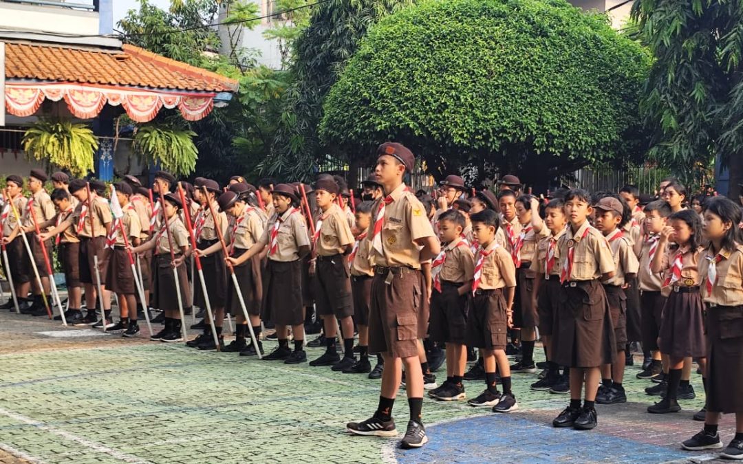 Upacara Hari Pramuka ke-65 SMP Strada Pelita Pejompongan